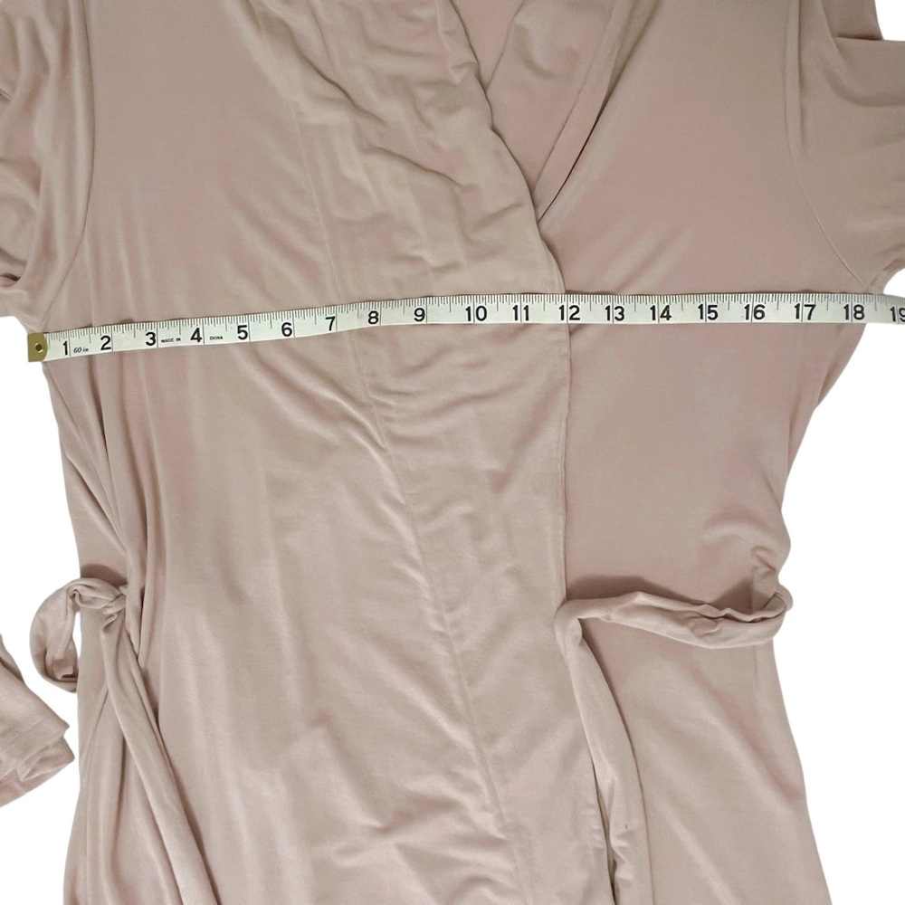 Eberjey Mariana Blush Pink Modal Robe M Lace Trim Lounge Bridal Romanticcore - Picture 3 of 7